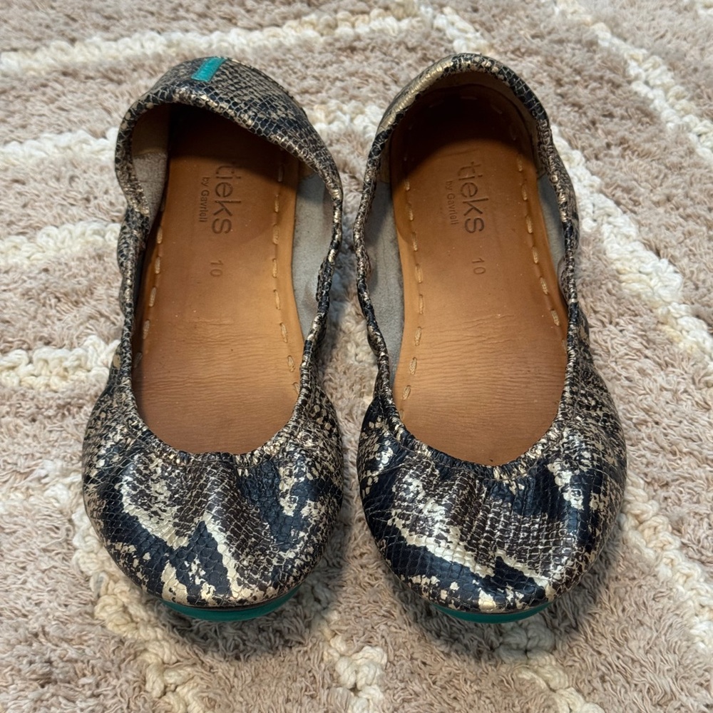 Stylish Tieks Copperhead Snake Ballet Flats women’s size 10 - Picture 2 of 10
